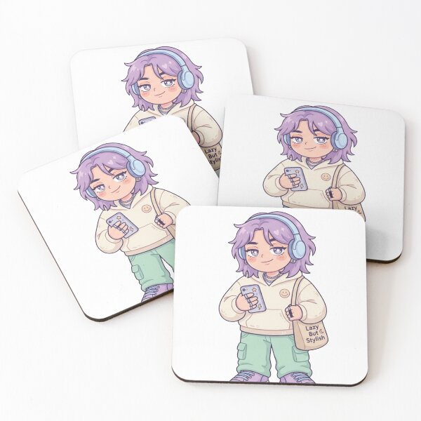 Item preview, Low Energy High Vibe Cute Aesthetic Gen Z Cartoon Sticker | Introvert Mood Kawaii Character Design designed and sold by Velmora Studio.