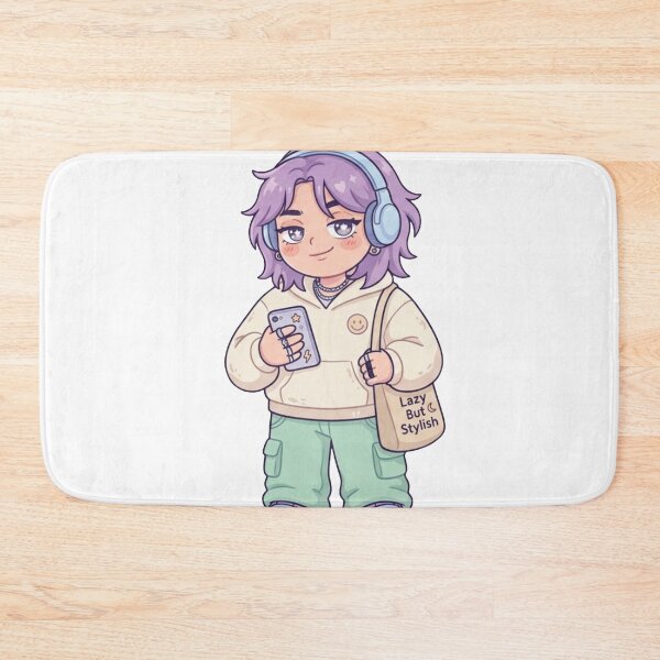 Item preview, Low Energy High Vibe Cute Aesthetic Gen Z Cartoon Sticker | Introvert Mood Kawaii Character Design designed and sold by Velmora Studio.