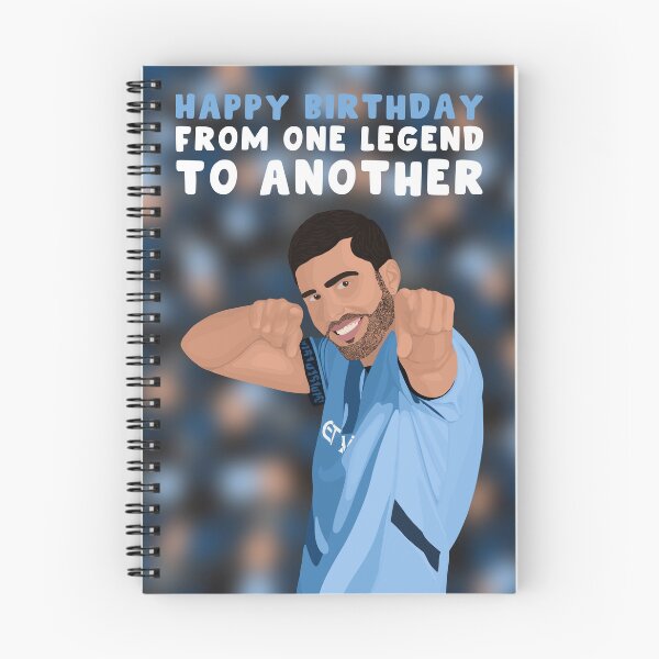 Item preview, Rodri Birthday Card – Manchester City Football Fan Birthday Card designed and sold by The Home Of Pink Peach.