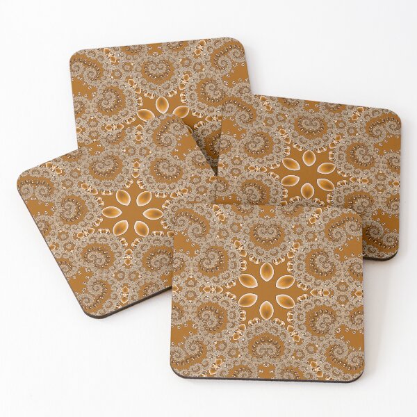 Item preview, Caramel Fractal Lace designed and sold by Yolanda Caporn Art.