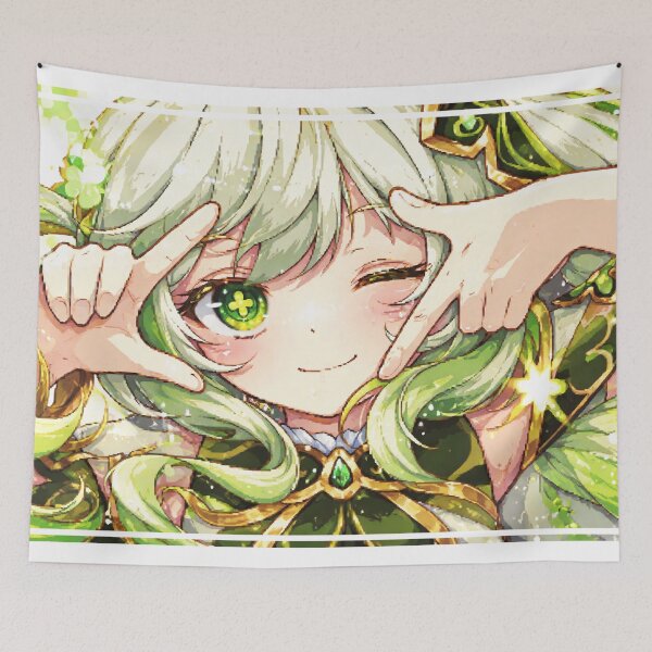 Item preview, genshin impact nahida pixel art designed and sold by lilypadblue.
