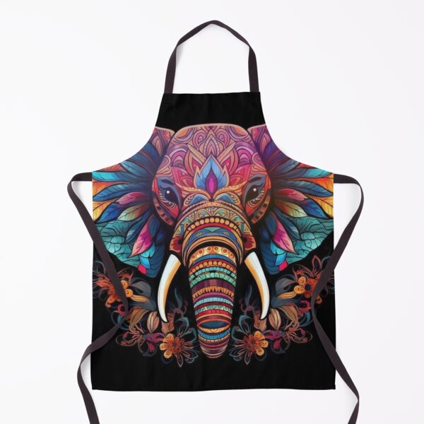 Item preview, Colorful harmony of elephant mandala art designed and sold by NivyasArtistry.