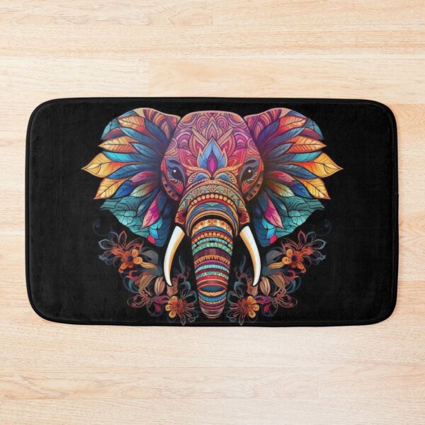 Item preview, Colorful harmony of elephant mandala art designed and sold by NivyasArtistry.