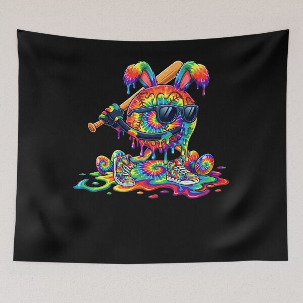 Item preview, Tie Dye Bunny Baseball Drip Vibes designed and sold by KIROSALS.