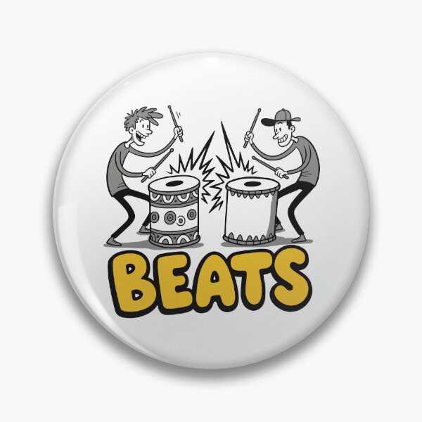 Item preview, Two Cartoon Drummers Creating Beats – Fun Percussion Music Illustration designed and sold by TipTop GFX.