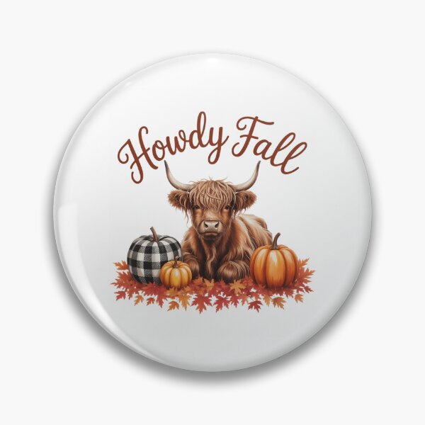 Item preview, Howdy Fall Highland Cow Happy Thanksgiving Autumn Vibes Fall  designed and sold by HellD3vil-Art.
