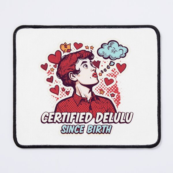 Item preview, Certified delulu since birth| Delulu Is The Solulu Sticker | Funny Meme Aesthetic | In My Delulu Era 2026 | Kpop Delusional Girl Vibes v2 designed and sold by CosmicNook1.