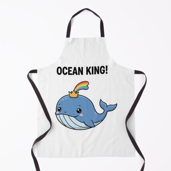 Item preview, Adorable Kawaii Whale King with Rainbow Spout  designed and sold by mseopr.