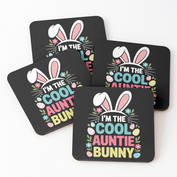 Item preview, I'm The Cool Aunties Bunny Happy Easter Day Cute Bunny designed and sold by HellD3vil-Art.
