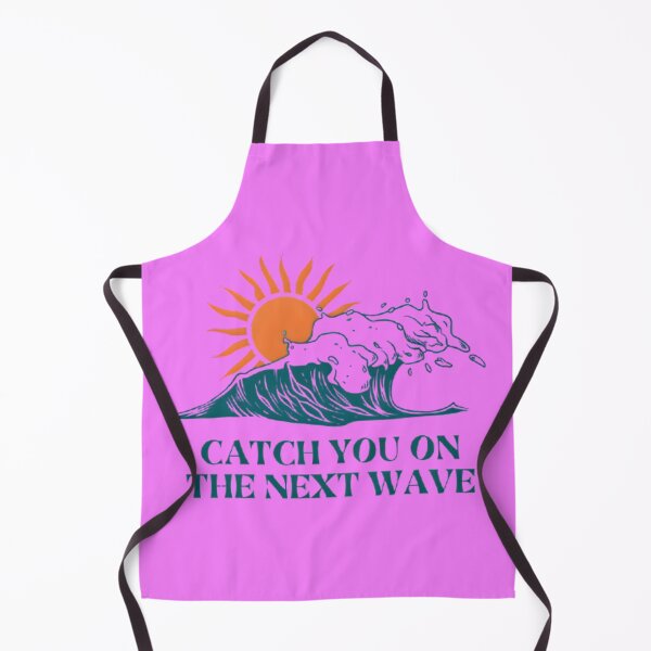 Item preview, Catch You On The Next Wave – Surf Vibes Logo with Sun and Ocean Waves Aesthetic Design designed and sold by Rebel Weave.