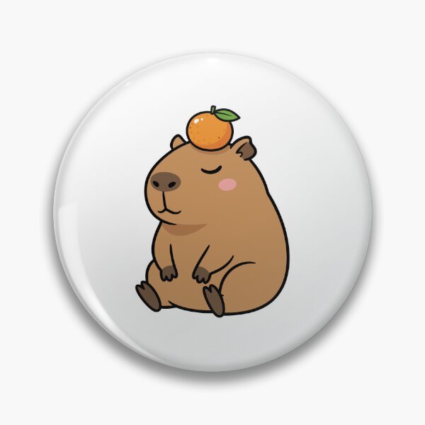 Item preview, Chill Capybara with Orange Yuzu Fruit designed and sold by mseopr.