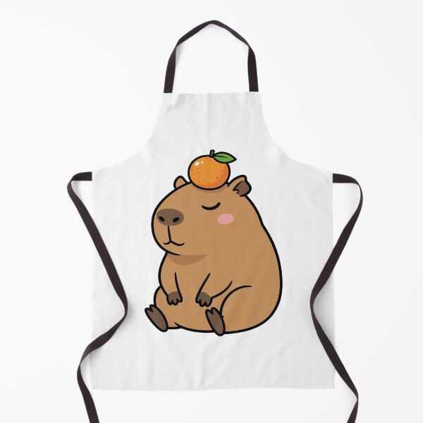 Item preview, Chill Capybara with Orange Yuzu Fruit designed and sold by mseopr.