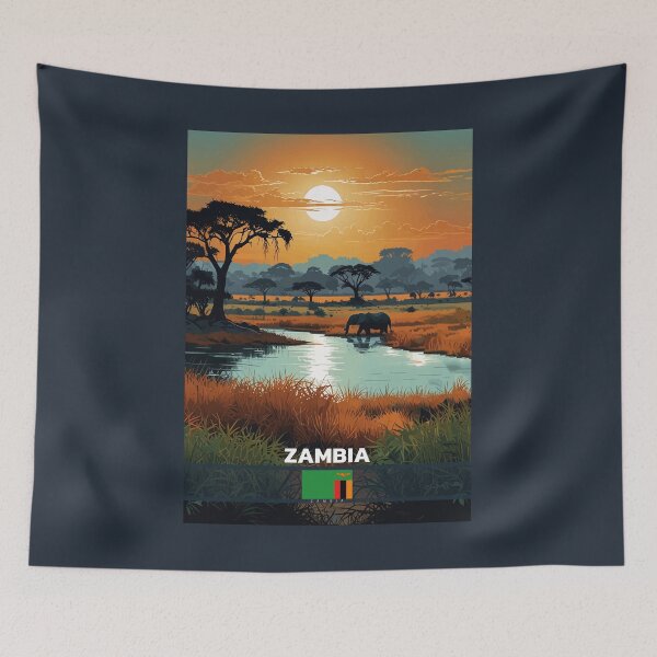 Item preview, Zambia Travel  designed and sold by Thistle-TShop.