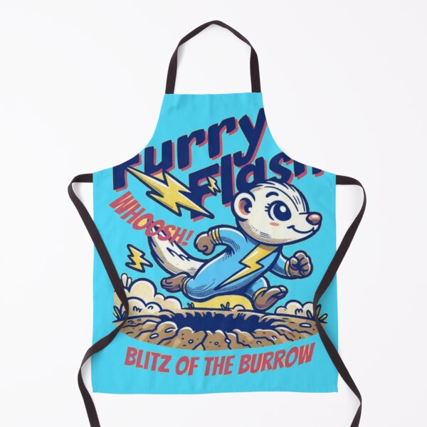 Item preview, Furry Flash Superhero - Retro Comic Ferret Blitz of the Burrow designed and sold by GenZFashion000.