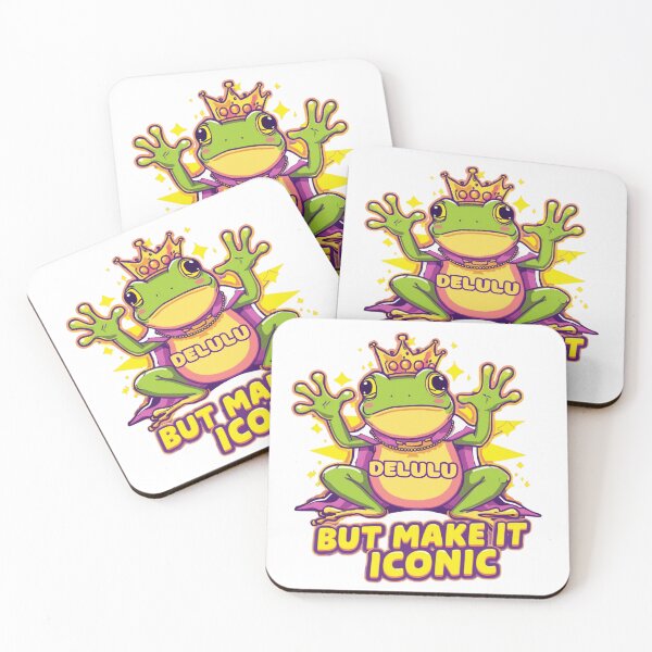 Item preview, Delulu  meme stickers| Delulu Is The Solulu Sticker | Funny Meme Aesthetic | In My Delulu Era 2026 | Kpop Delusiona Frog Vibes v2 designed and sold by CosmicNook1.