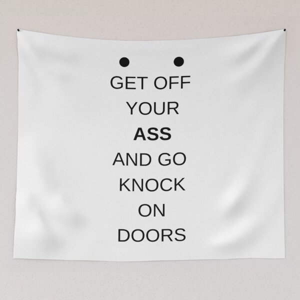 Item preview, Harry Bosch - Get Off Your Butt And Go Knock On Doors designed and sold by Bubble aesthetics.