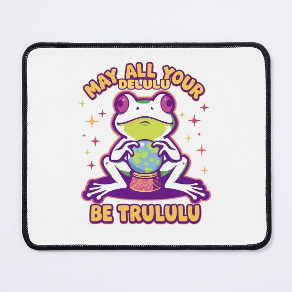 Item preview,  Delulu  meme stickers| Delulu Is The Solulu Sticker | Funny Meme Aesthetic | In My Delulu Era 2026 | Kpop Delusiona Frog Vibes v3 designed and sold by CosmicNook1.