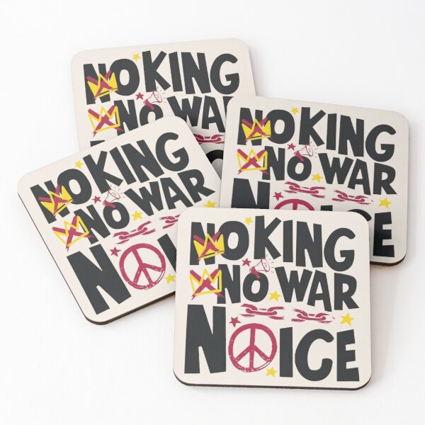 Item preview, No Kings No Masters No ICE No War, Anti Trump Protest Activist, Political Resistance designed and sold by toongstudio.