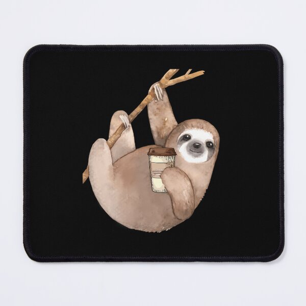 Item preview, Three Toed Sloth Just Hangin' Out Enjoying A Coffee designed and sold by Bubble aesthetics.