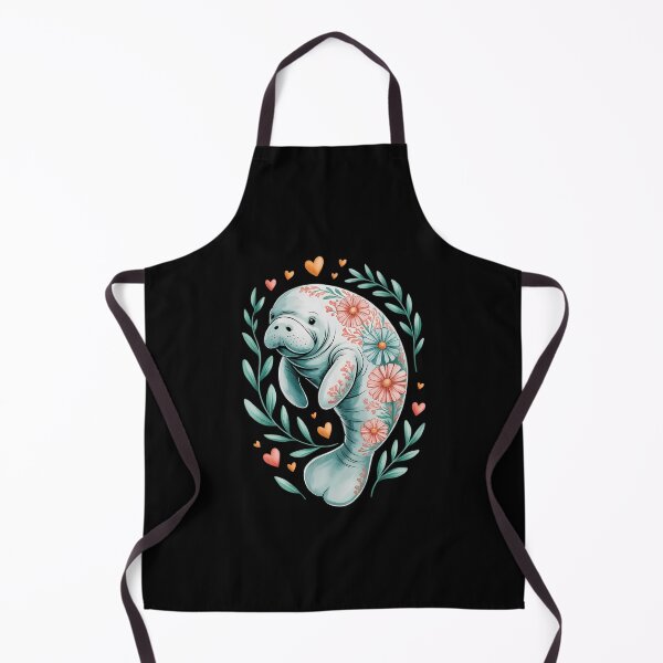 Item preview, Boho Floral Manatee Ocean Summer Beach Lover Sea Animal designed and sold by HellD3vil-Art.