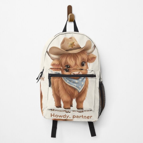 Item preview, Cute Highland Cowboy Cow Howdy Partner designed and sold by HumTumMe.