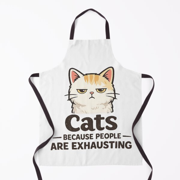 Item preview, Cats Because People Are Exhausting Funny Introvert Cat Design designed and sold by StyleLap.