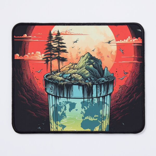 Item preview, Earth in a Glass – A Surreal Take on Climate Change designed and sold by inkvera9.