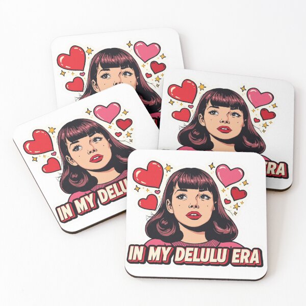 Item preview,  Delulu  meme stickers| Delulu Is The Solulu Sticker | Funny Meme Aesthetic | In My Delulu Era 2026 | Kpop Delusional girl Vibes v6 designed and sold by CosmicNook1.