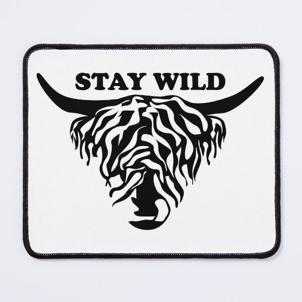 Item preview, Stay Wild Highland Cow – Western Boho Minimalist Design designed and sold by JulijaArt.
