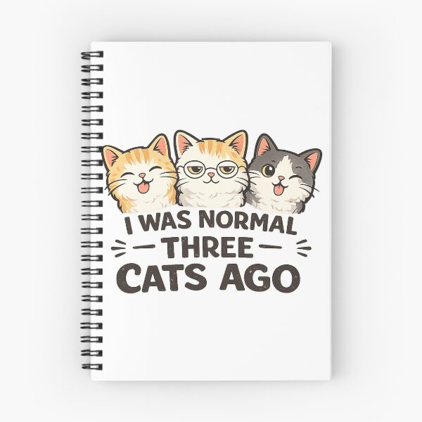 Artikelvorschau, Ich war vor drei Katzen normal. Lustiges verrücktes Katzenmenschen-Design. entworfen und verkauft von StyleLap.