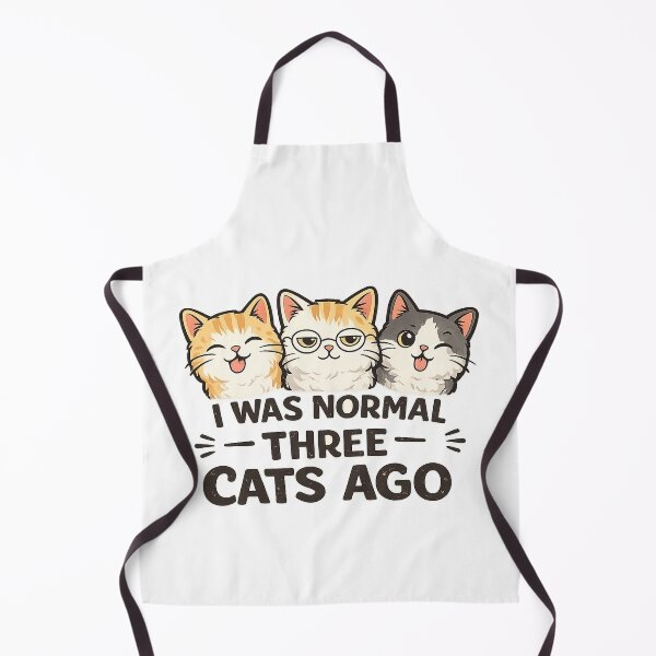 Item preview, I Was Normal Three Cats Ago Funny Crazy Cat Person Design designed and sold by StyleLap.