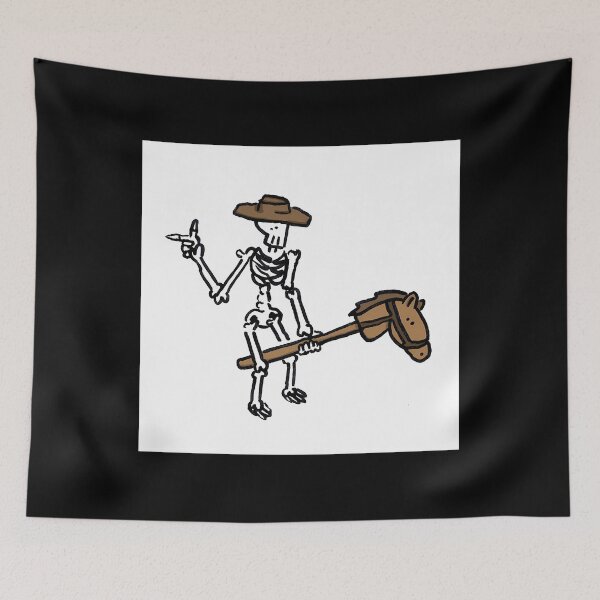 Item preview, Deadeye Skeleton Cowboy Portrait Art designed and sold by zhoxhdaf95.