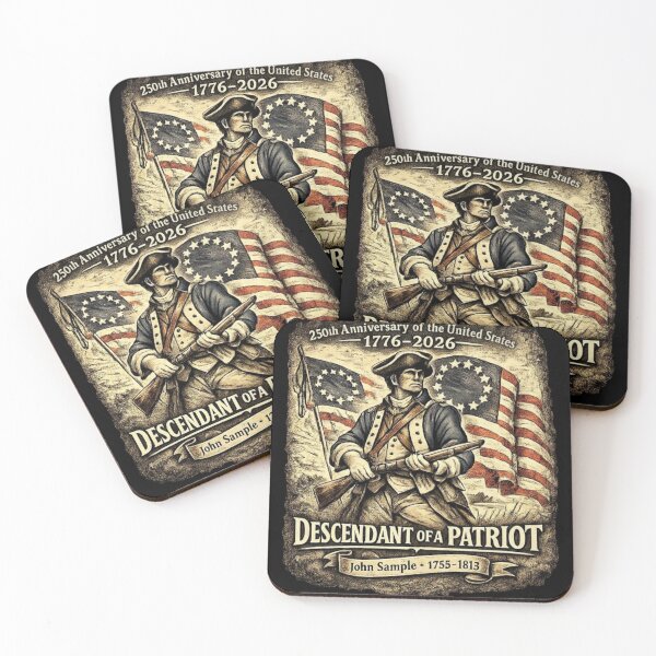 Item preview, Descendant of Patriot, 250th Anniversary USA Heritage designed and sold by toongstudio.