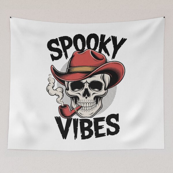 Item preview, Halloween Coquette Spooky Season Fall Trendy Halloween A Skeleton Cowboy Hat Spooky Vibes designed and sold by PunkNation-Arts.