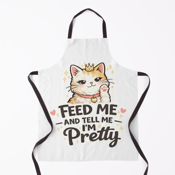 Item preview, Feed Me And Tell Me I’m Pretty Funny Diva Cat Design designed and sold by StyleLap.