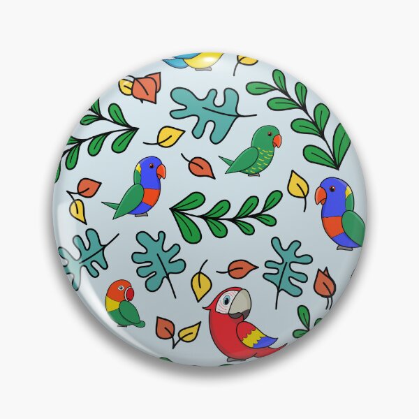 Item preview, Cute Chubby Parrot Pattern designed and sold by Fern and Quill.