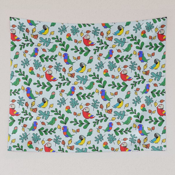 Item preview, Cute Chubby Parrot Pattern designed and sold by Fern and Quill.