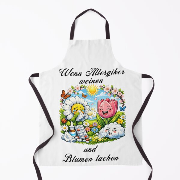 Item preview, Funny Spring T-Shirt Design – Allergy Sufferers vs. Flowers Cartoon | Humorous Spring Gift | Cute Bear Badge Design designed and sold by CoolContent Factory.