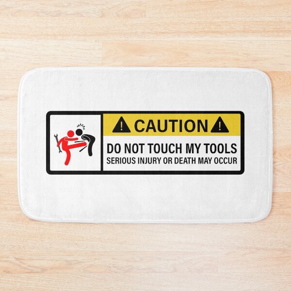 Item preview, Do not touch my tools - wide designed and sold by ElseWorldDesign.