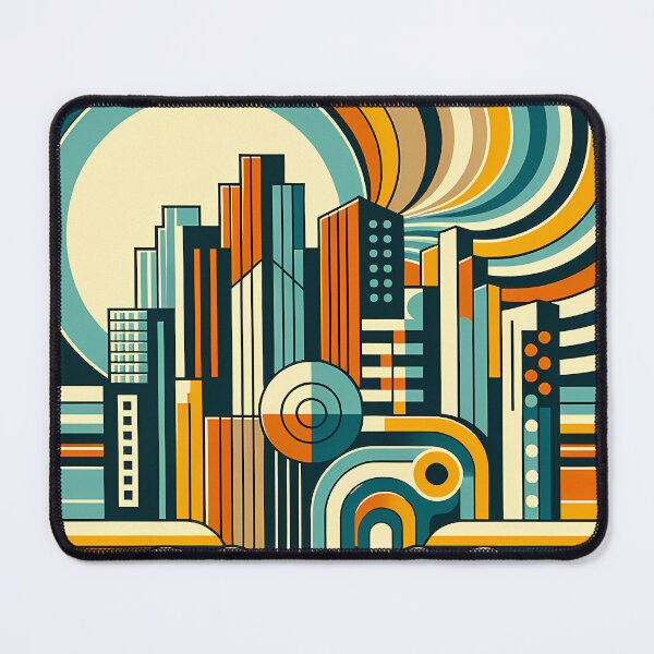 Item preview, Geometric Coastal Cityscape designed and sold by InkSmithery.