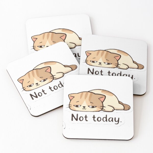 Item preview, Lazy cat not today designed and sold by Eska88 .