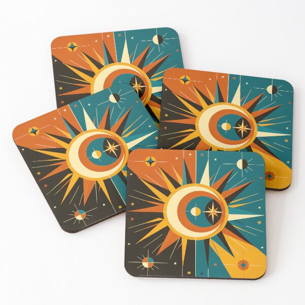 Item preview, Geometric Celestial Sun and Moon Burst designed and sold by InkSmithery.