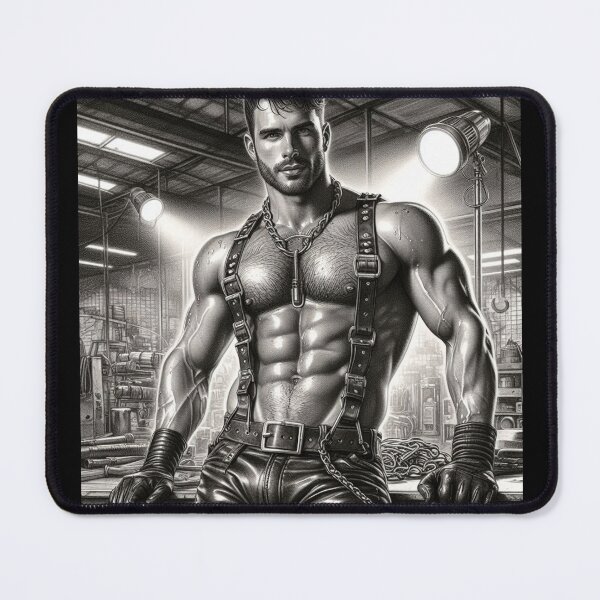 Item preview, Gay Leather Gods Expecting You Berlin Pride Graphic Design designed and sold by ItsAKinkThing.