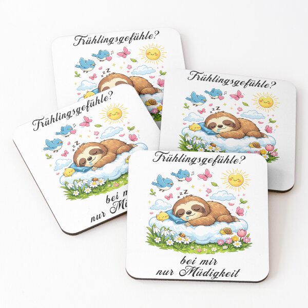 Item preview, Tired Sloth Spring Design – Fun Spring Vibes T-Shirt Motif designed and sold by CoolContent Factory.