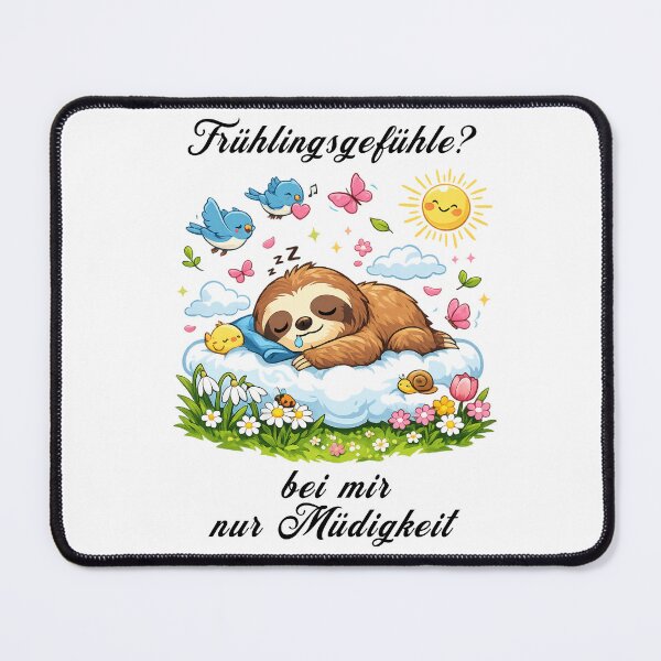 Item preview, Tired Sloth Spring Design – Fun Spring Vibes T-Shirt Motif designed and sold by CoolContent Factory.