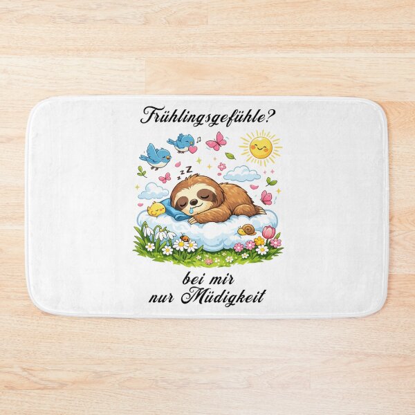 Item preview, Tired Sloth Spring Design – Fun Spring Vibes T-Shirt Motif designed and sold by CoolContent Factory.