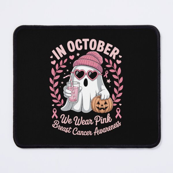 Item preview, In October We Wear Pink Breast Cancer Awareness Halloween designed and sold by PunkNation-Arts.