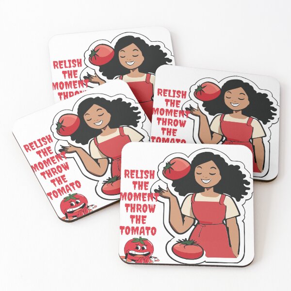 Item preview, La Tomatina Festival - Relish The Moment Throw The Tomato Art designed and sold by Mini Pixel Perfect Co..