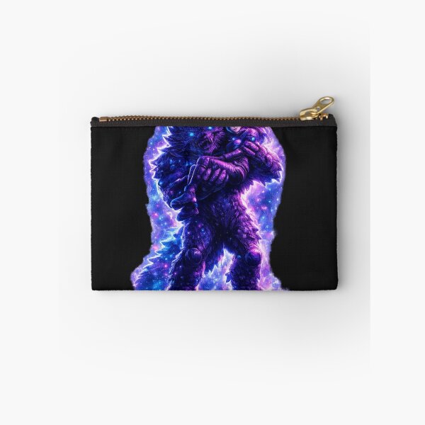 Item preview, Cosmic Neon Monster with Astronauts designed and sold by Nika Art Studio.