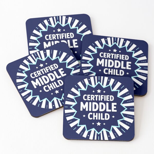 Item preview, Certified Middle Child Funny Family Humor Badge Design designed and sold by AnimalAirtistry.